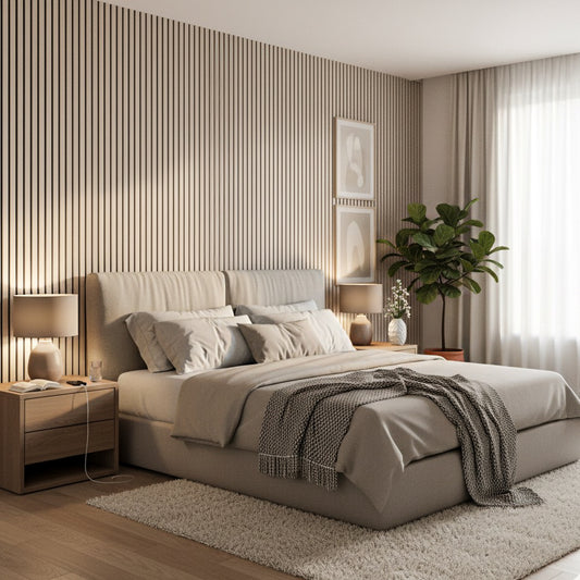 Panel Acústico MDF | Madera Roble Claro