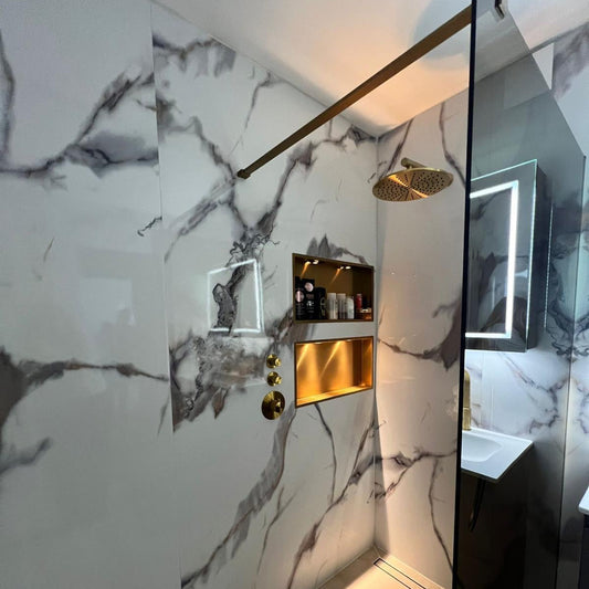 Panel PVC efecto Mármol | Oro Beige