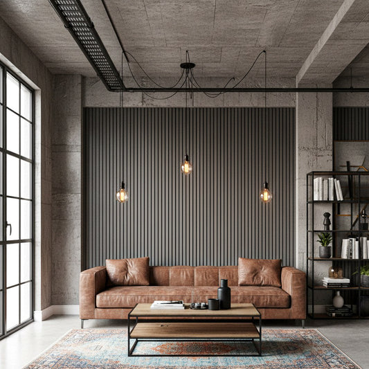 Panel Acústico MDF | Madera Roble Gris Oscuro