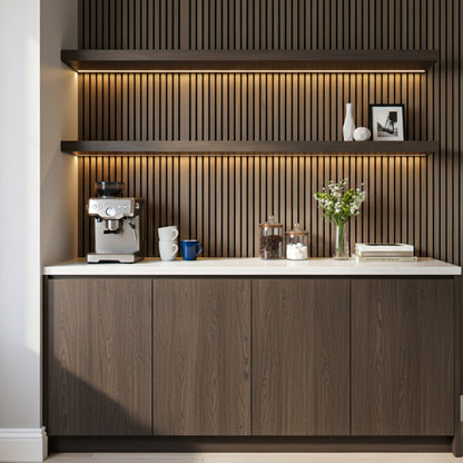 Panel Acústico MDF | Madera Roble Marrón Oscuro