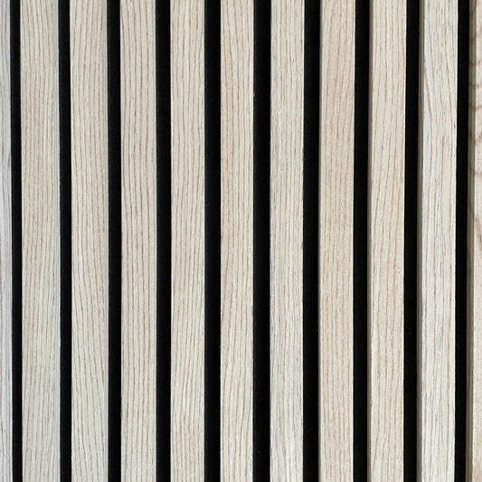 Muestra Panel Acústico HDF | Roble Blanco Veteado