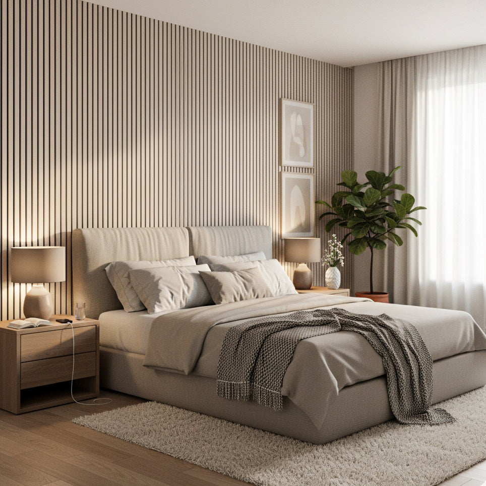 Panel Acústico MDF | Madera Roble Claro