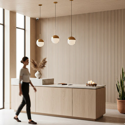 Panel Acústico MDF | Madera Roble Claro Beige