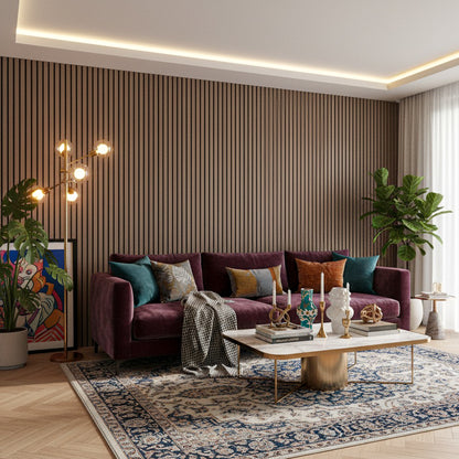 Panel Acústico MDF | Madera Roble Nogal