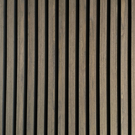 Muestra Panel Acústico MDF | Madera Roble Marrón Oscuro