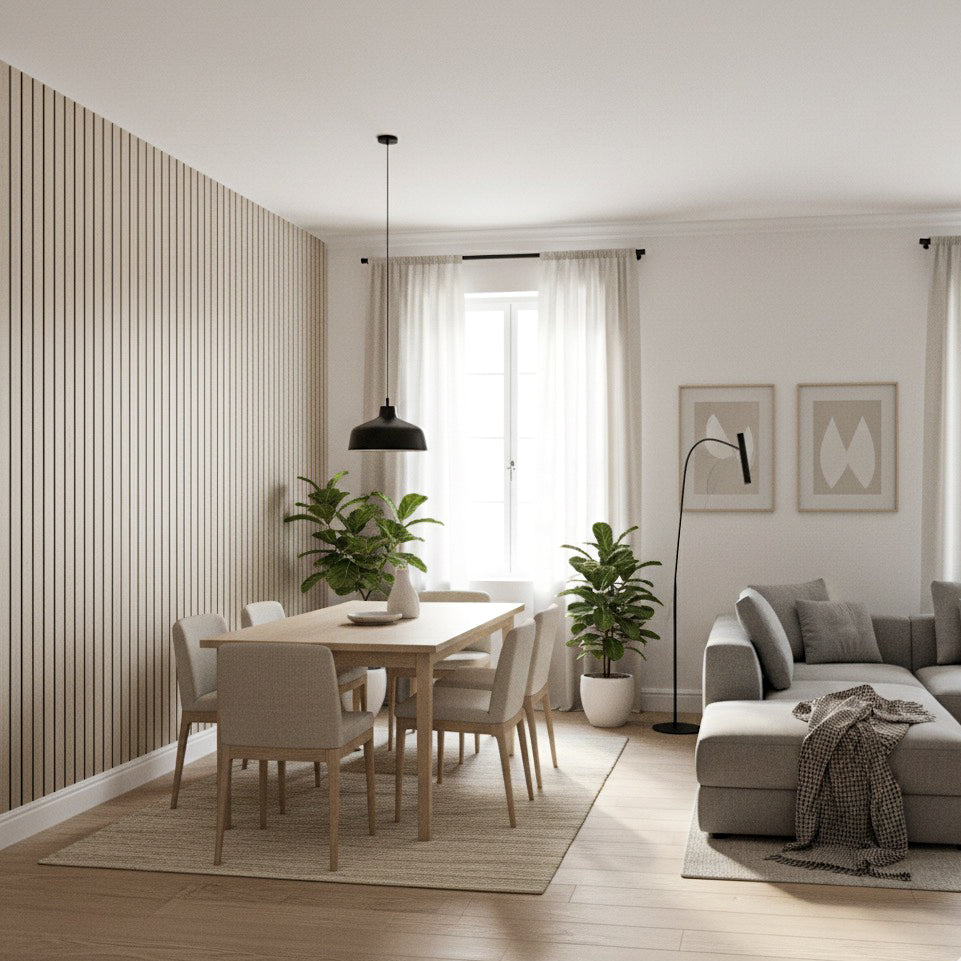 Panel Acústico MDF | Madera Roble Claro