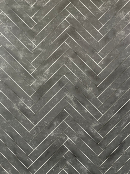Panel SPC tipo Mármol | Espiga Negro Antracita