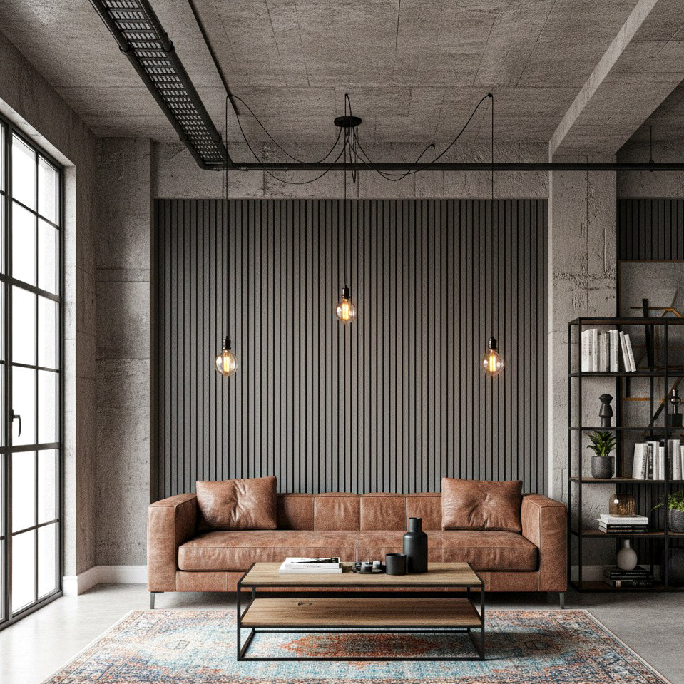 Panel Acústico MDF | Madera Roble Gris Oscuro