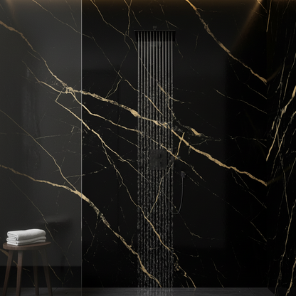 Panel PVC efecto Mármol | Black Gold