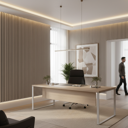 Panel Acústico HDF | Madera Roble Natural