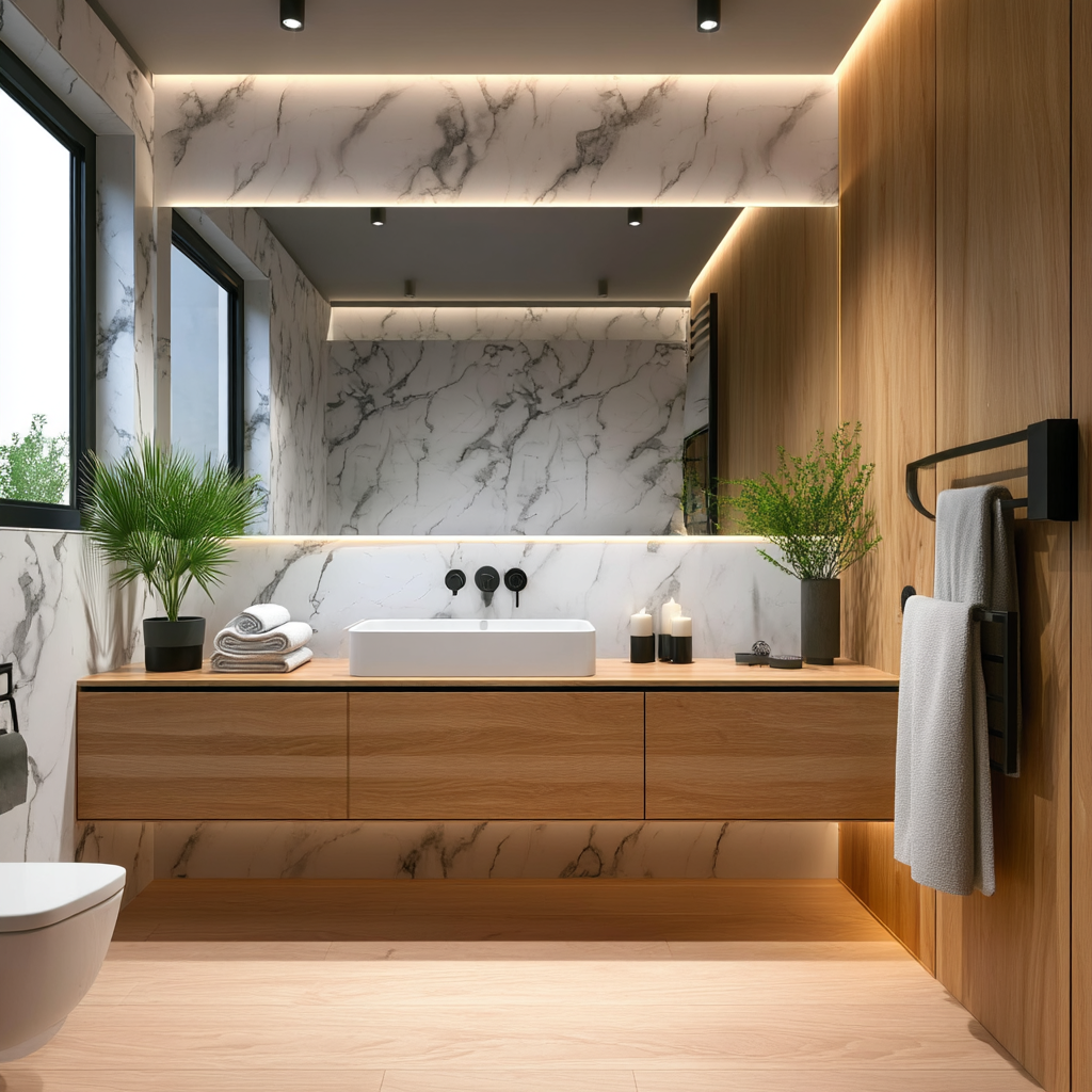 Panel PVC efecto Mármol | Carrara Blanco