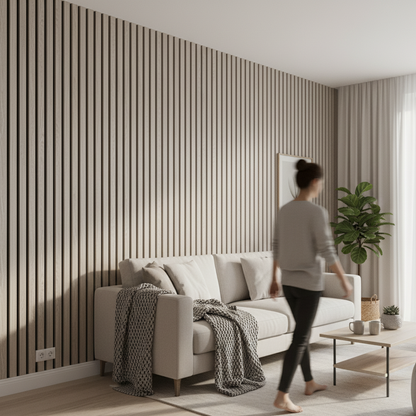 Panel Acústico HDF | Madera Roble Natural