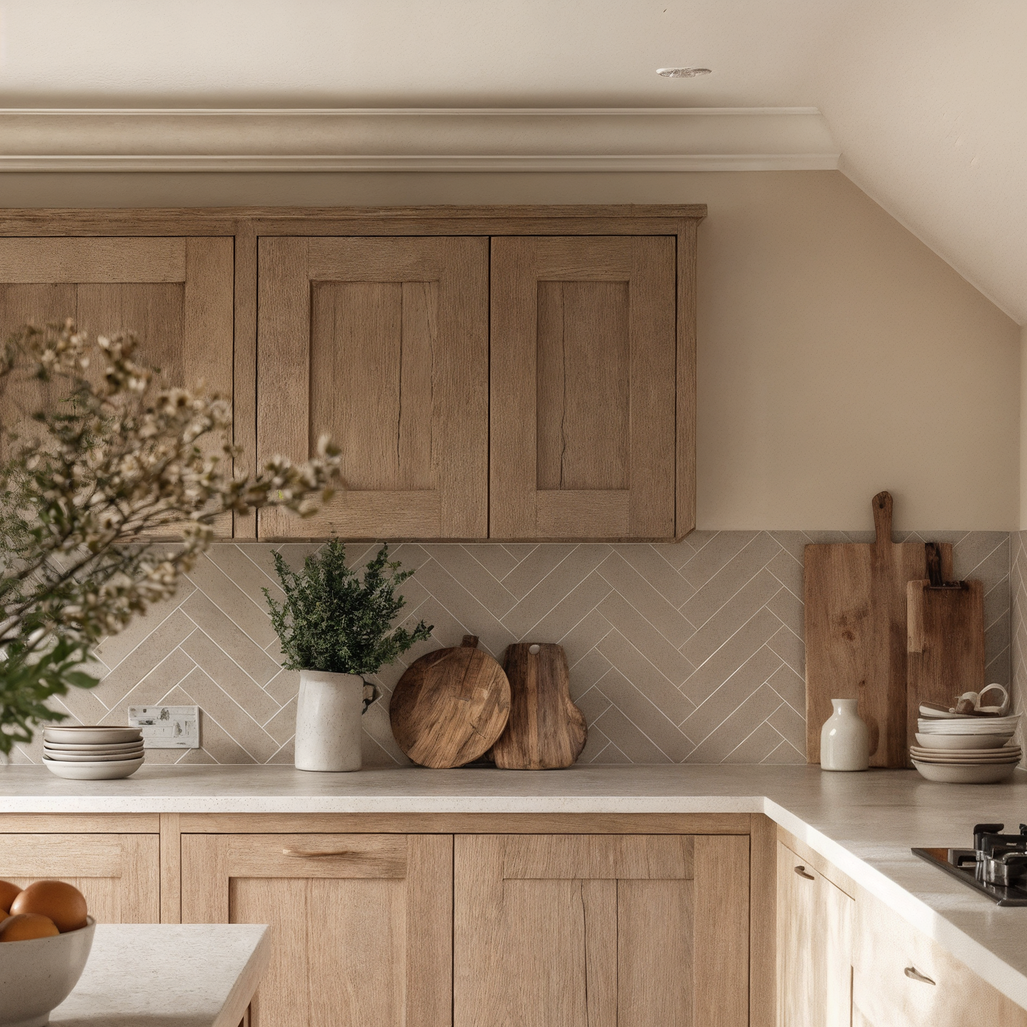 Panel SPC efecto Espiga | Beige