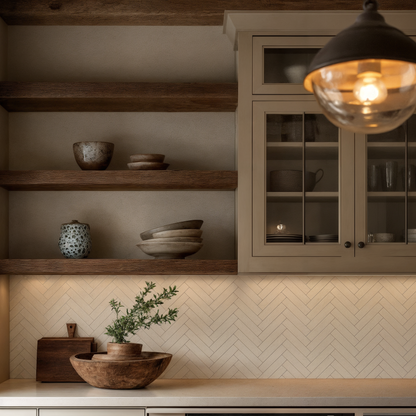 Panel SPC efecto Espiga | Beige