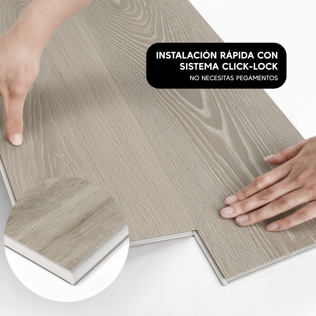 Suelo Laminado SPC | Castaño 2,07m²